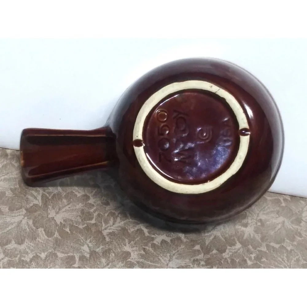 VTG McCoy Drip Glaze Soup/Chili Bowl w/Handle 7050 Brown Pottery EXCELLENT
